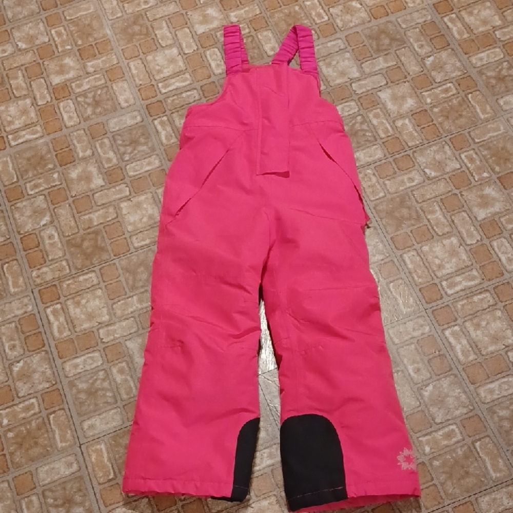 Pink Kids Snow Bib Overalls 4-6 Years Crivit Pro